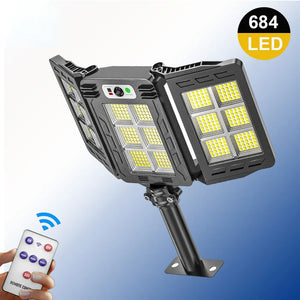 Led Solar Street Lights / Security Lights - Waterproof with Motion Sensor and Remote Control