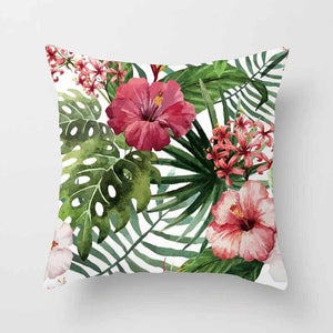 Tropical Plants Cushion Cover 45 cm x 45 cm - Polyester