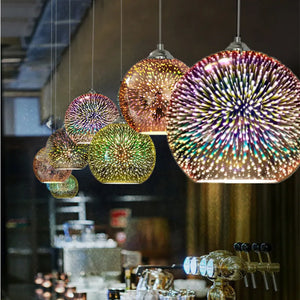 Modern Fireworks Pendant Lamp - E27 Glass LED