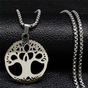 Tree of Life Stainless Steel Necklace Unisex