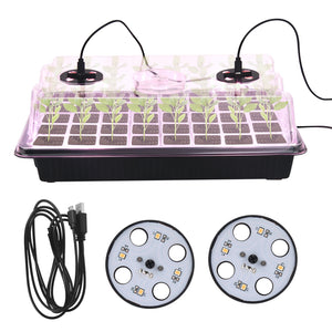 LED Grow Lights For Plants,Seedlings Starter Trays Nursery Pots Seedling Tray Planter Flower Pots Lights Greenhouse Gardening Tools